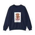Bear Cub Valentine Sweatshirt - "Be Mine Little Valentine" Cute Teddy Graphic Crewneck