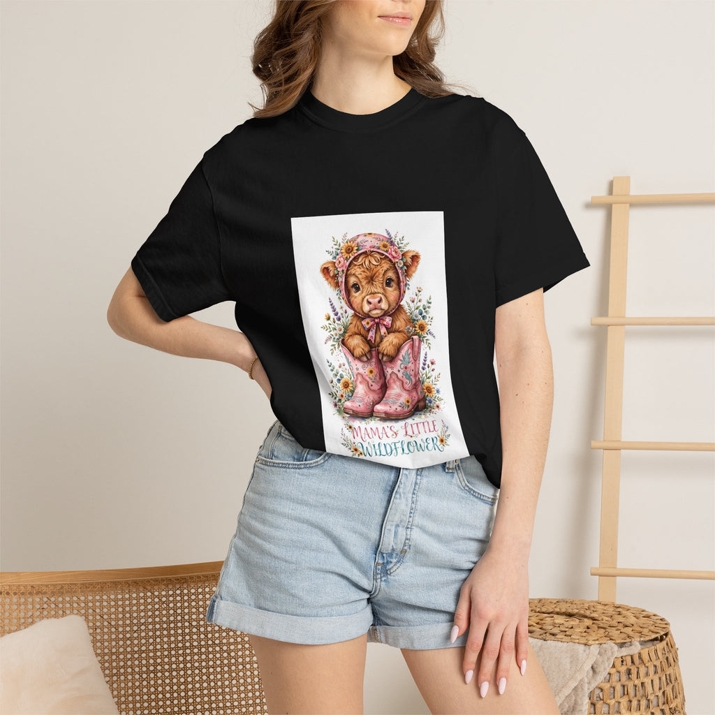 Tiger Cub Floral Tee — "Momma's Little Snugglepunch" Cute Baby Animal T-Shirt