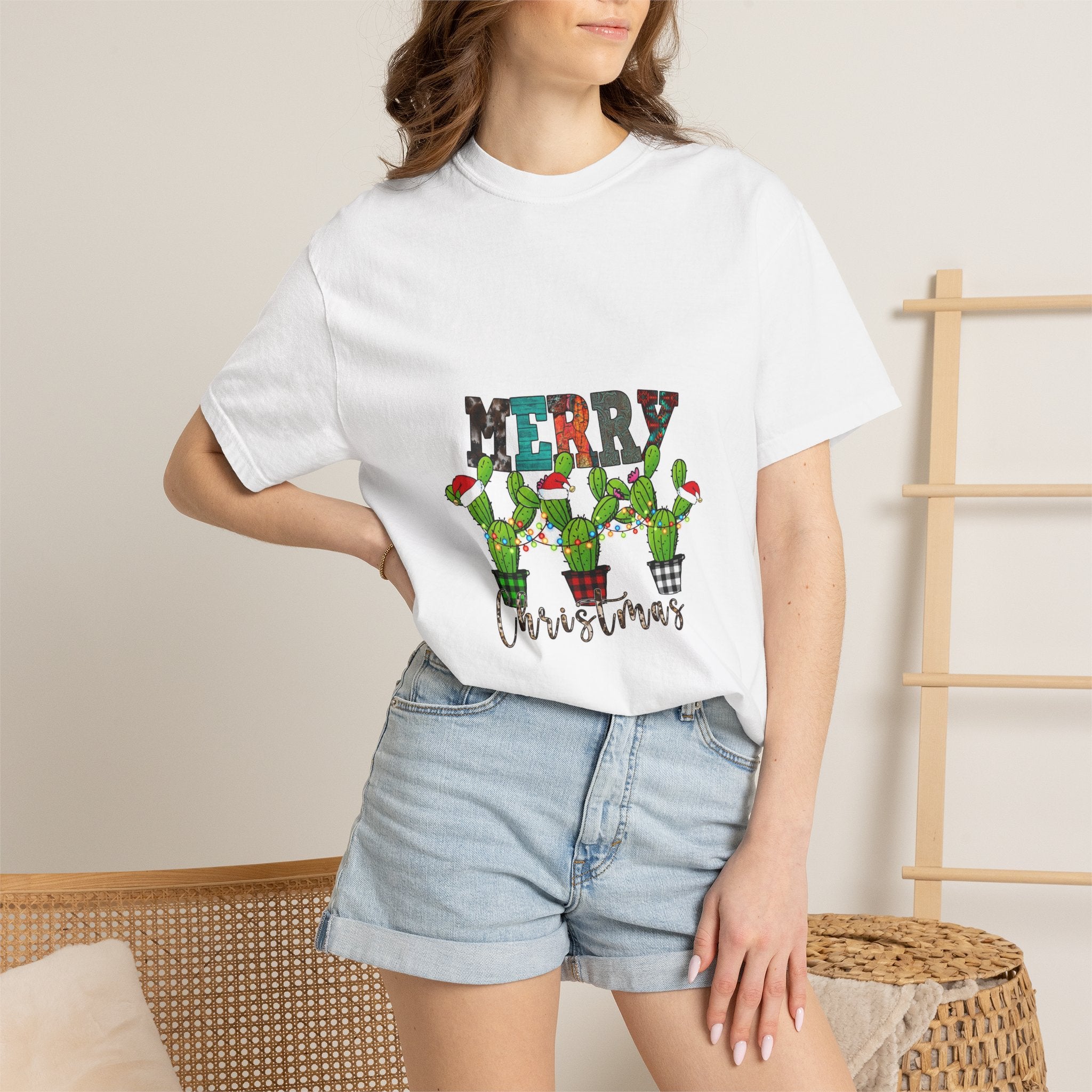 Merry Christmas Cactus T-Shirt