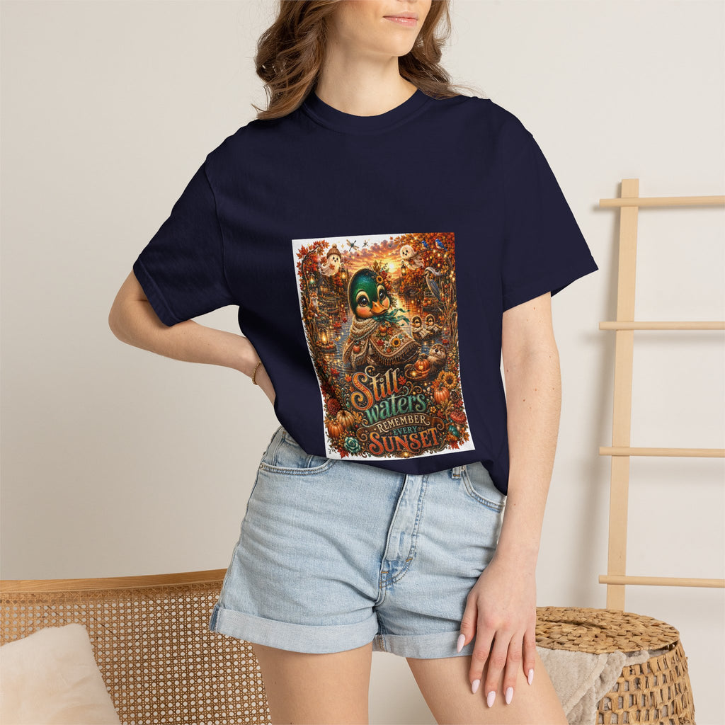 Skull Guitar Sunset T-Shirt — Still Waters Run Deep Vintage Rock Tee