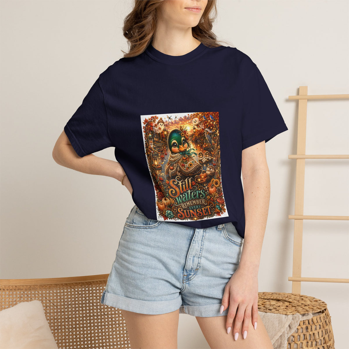 Skull Guitar Sunset T-Shirt — Still Waters Run Deep Vintage Rock Tee