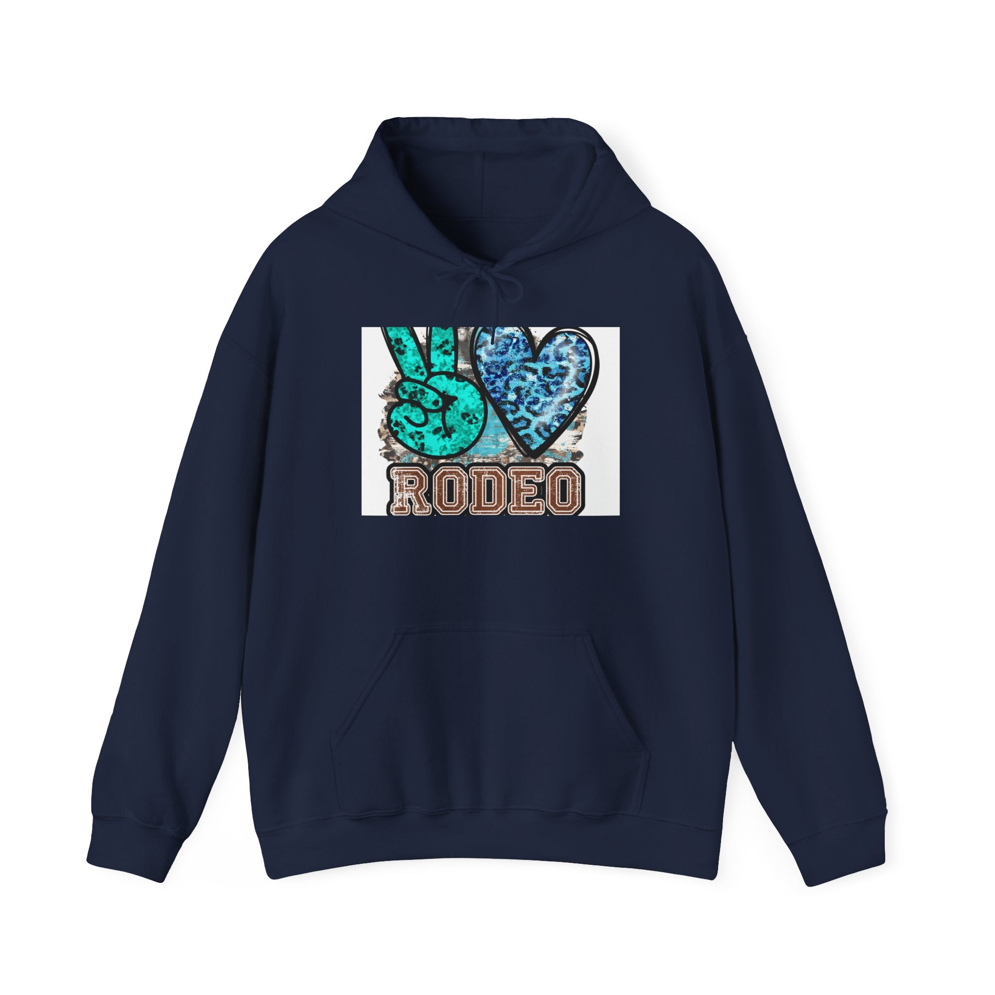 Peace Love Rodeo Hoodie — Western Cowgirl Cowboy Pullover