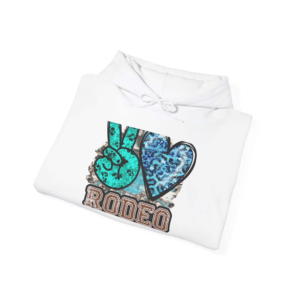 Peace Love Rodeo Hoodie — Western Cowgirl Cowboy Pullover