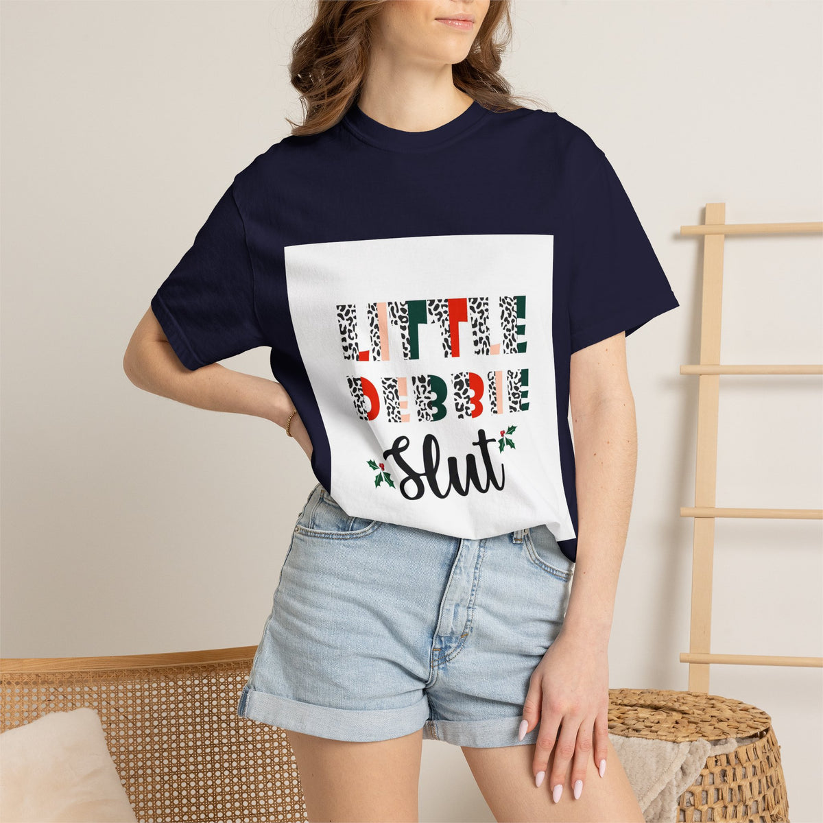Funny Christmas Tee - 'Little Debbie Slut' Holiday Graphic T-Shirt