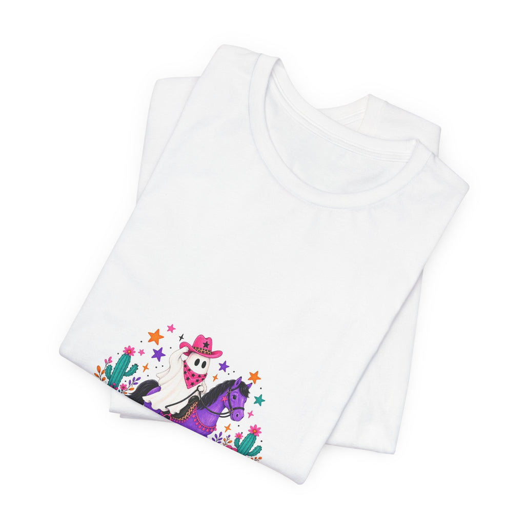 Halloween Skeleton Horse T-Shirt — Dia de los Muertos Desert Scene