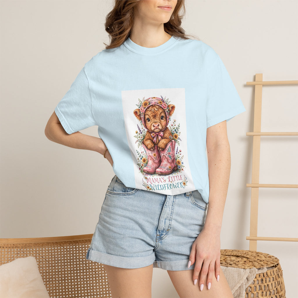 Tiger Cub Floral Tee — "Momma's Little Snugglepunch" Cute Baby Animal T-Shirt