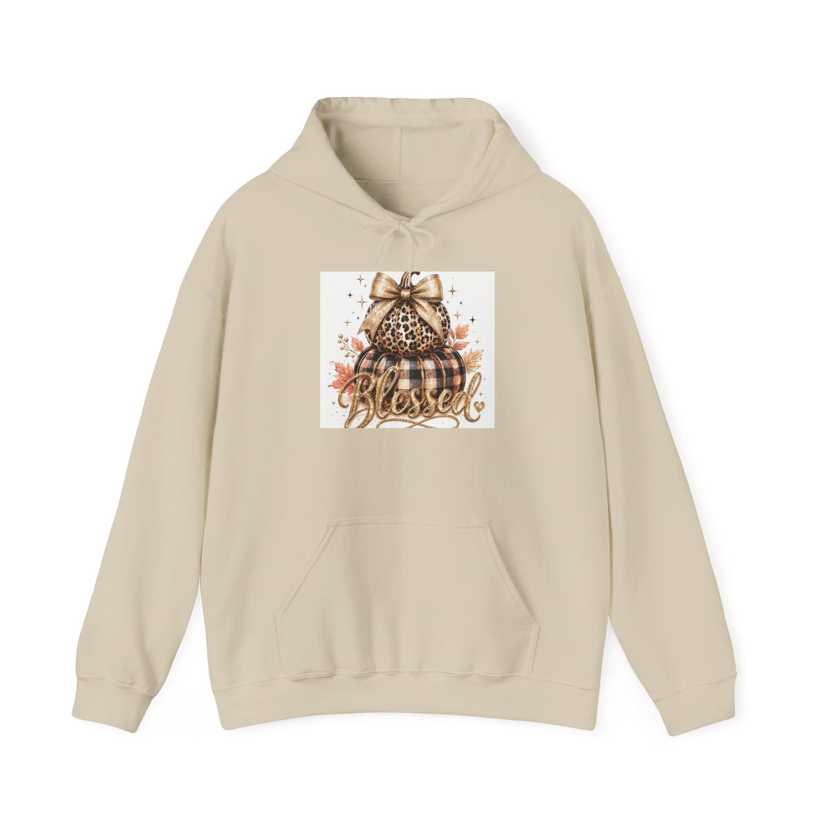 Blessed Pumpkin Hoodie - Fall Leopard Pumpkin Graphic Sweatshirt