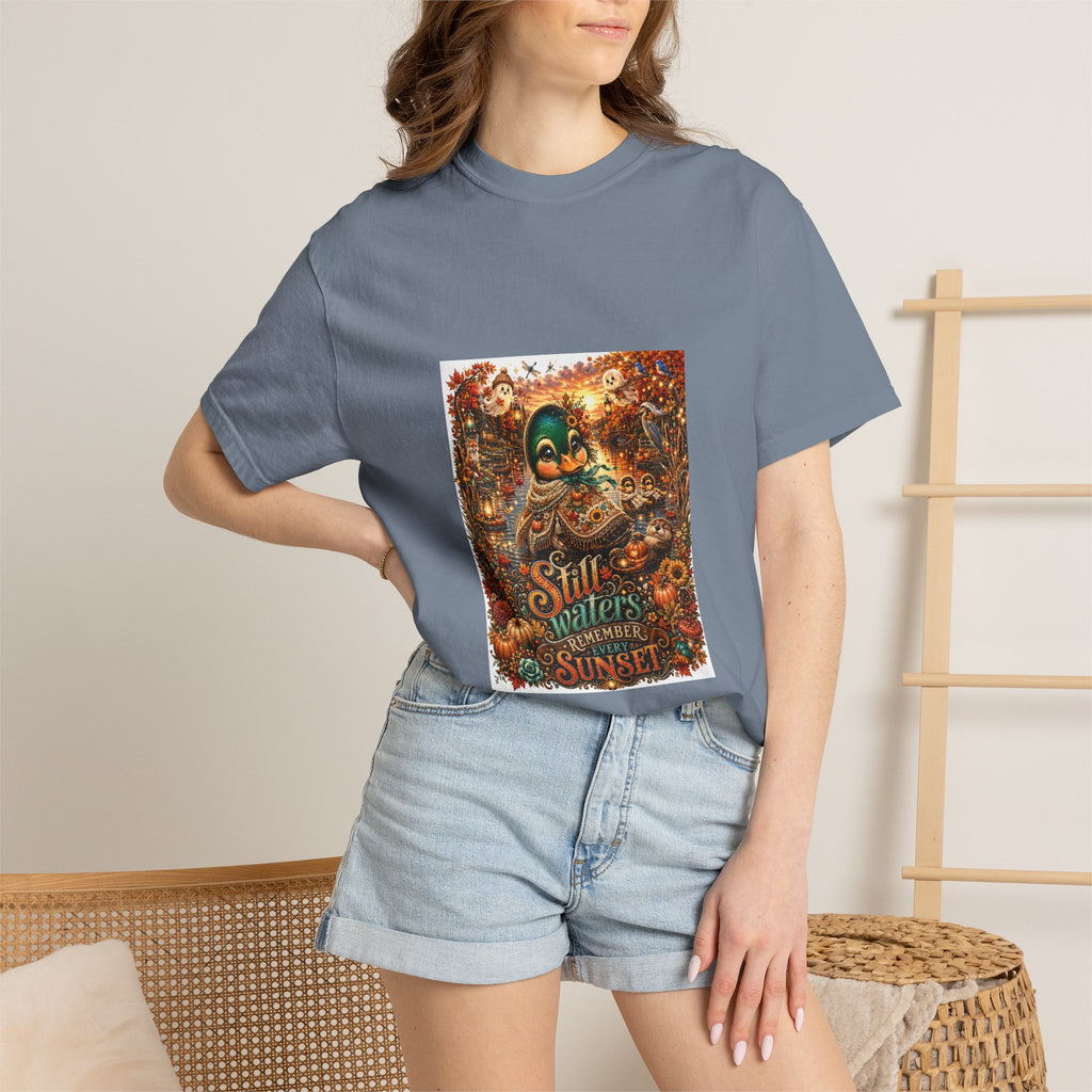 Skull Guitar Sunset T-Shirt — Still Waters Run Deep Vintage Rock Tee