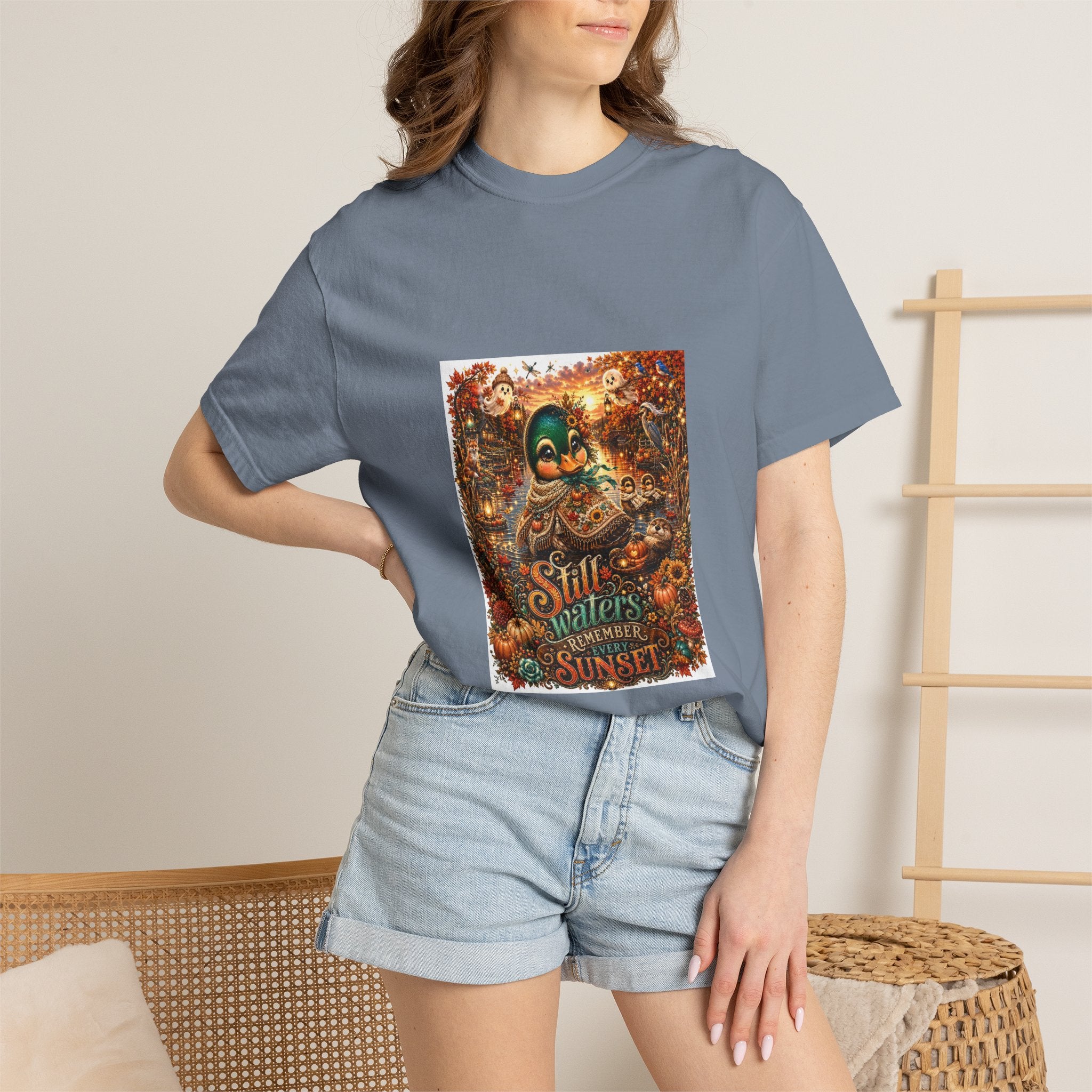 Skull Guitar Sunset T-Shirt — Still Waters Run Deep Vintage Rock Tee