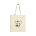 Tote Bag — "Little Debbie Slut" Floral Typography Canvas Tote