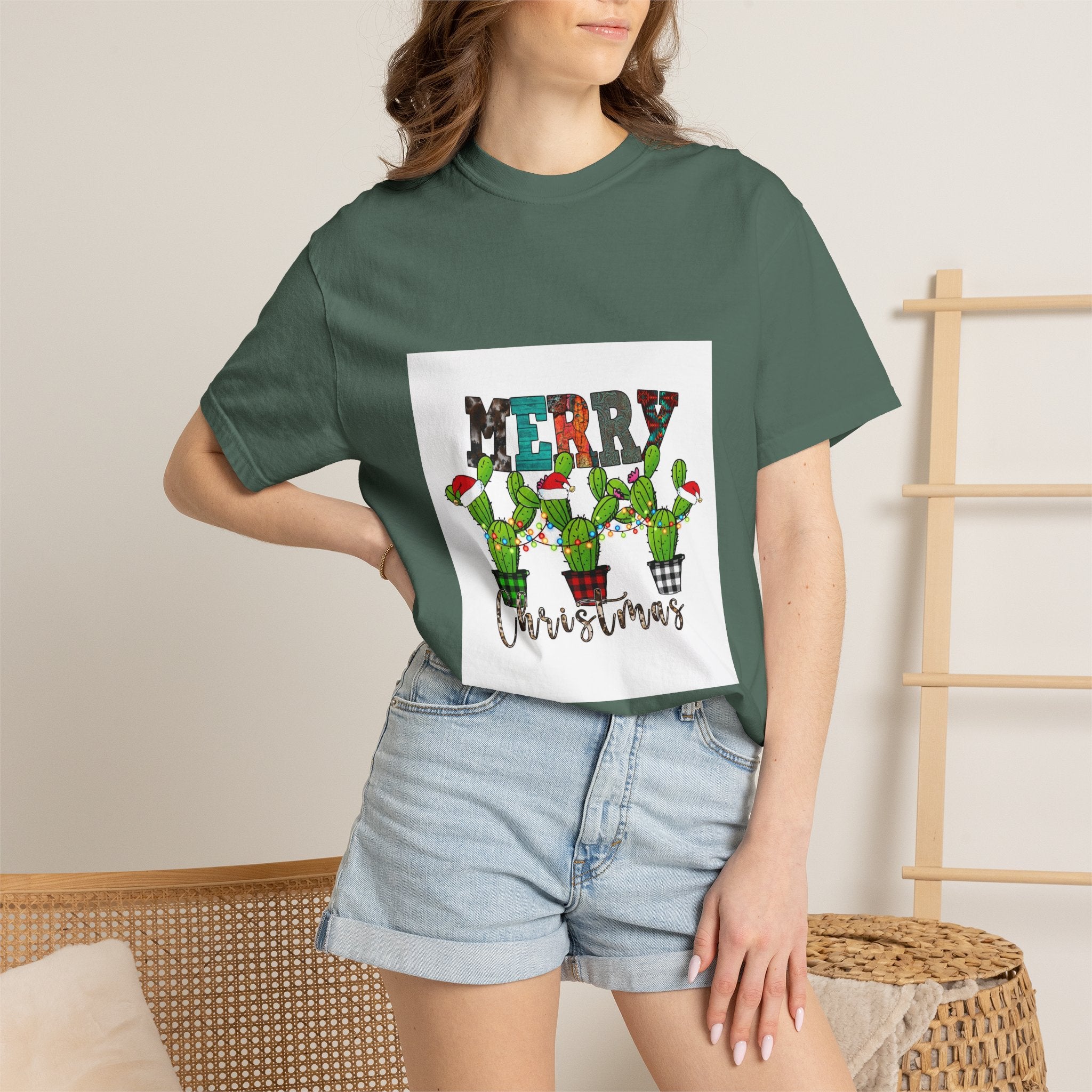 Merry Christmas Cactus T-Shirt