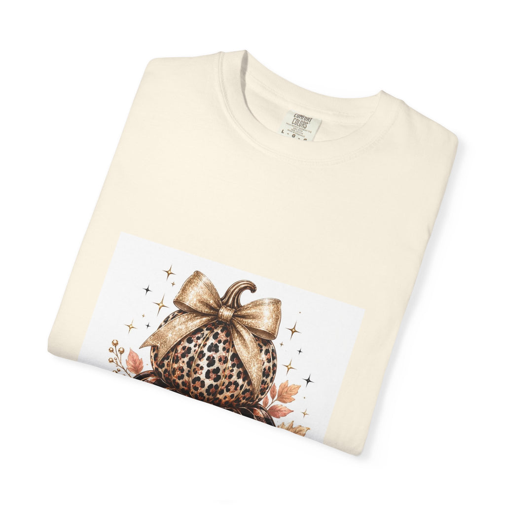 Blessed Pumpkin T-Shirt — Fall Leopard & Buffalo Plaid Pumpkin Graphic