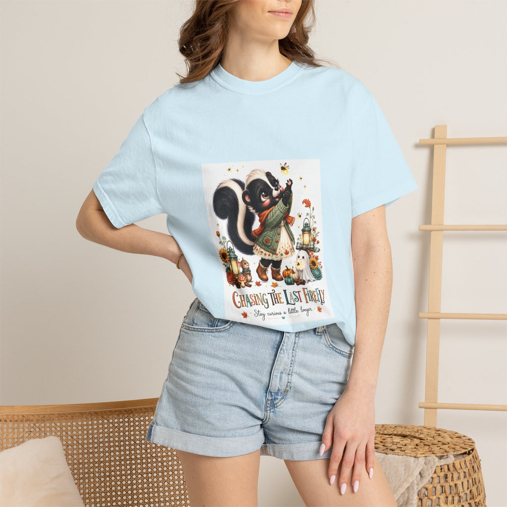 Chasing the Last Firefly Skunk Graphic T-Shirt