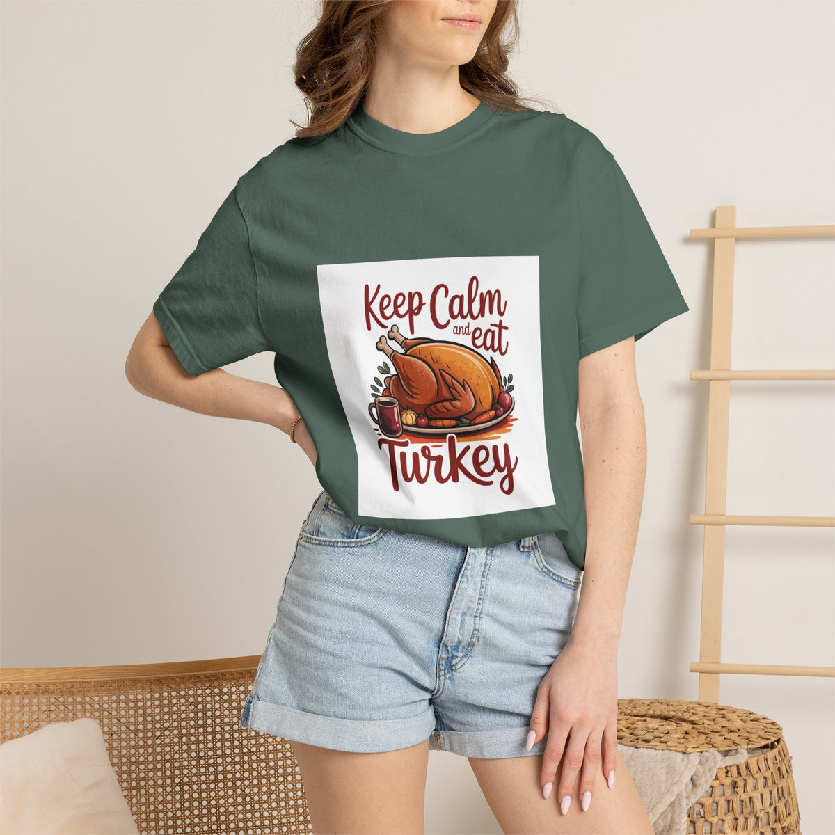 T-Shirt - "Keep Calm and Eat Turkey" Thanksgiving Tee
