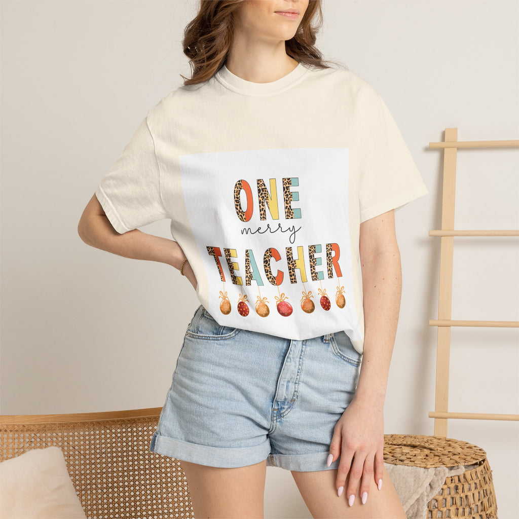 Teacher One More T-Shirt — 'One More Teacher' Cute Apple Design for Educators