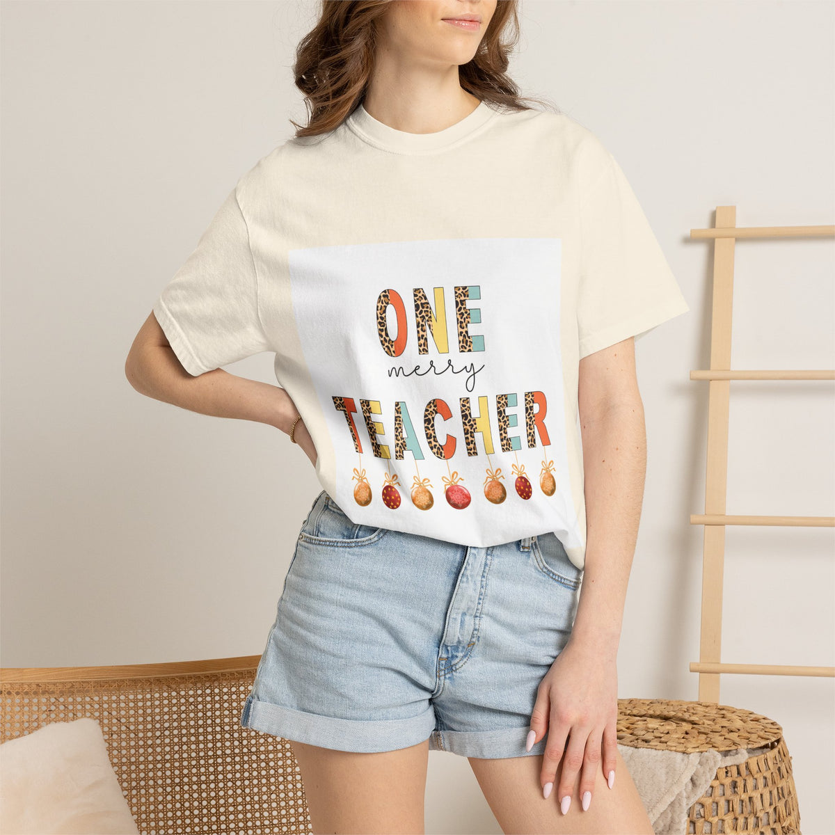 Teacher One More T-Shirt — 'One More Teacher' Cute Apple Design for Educators