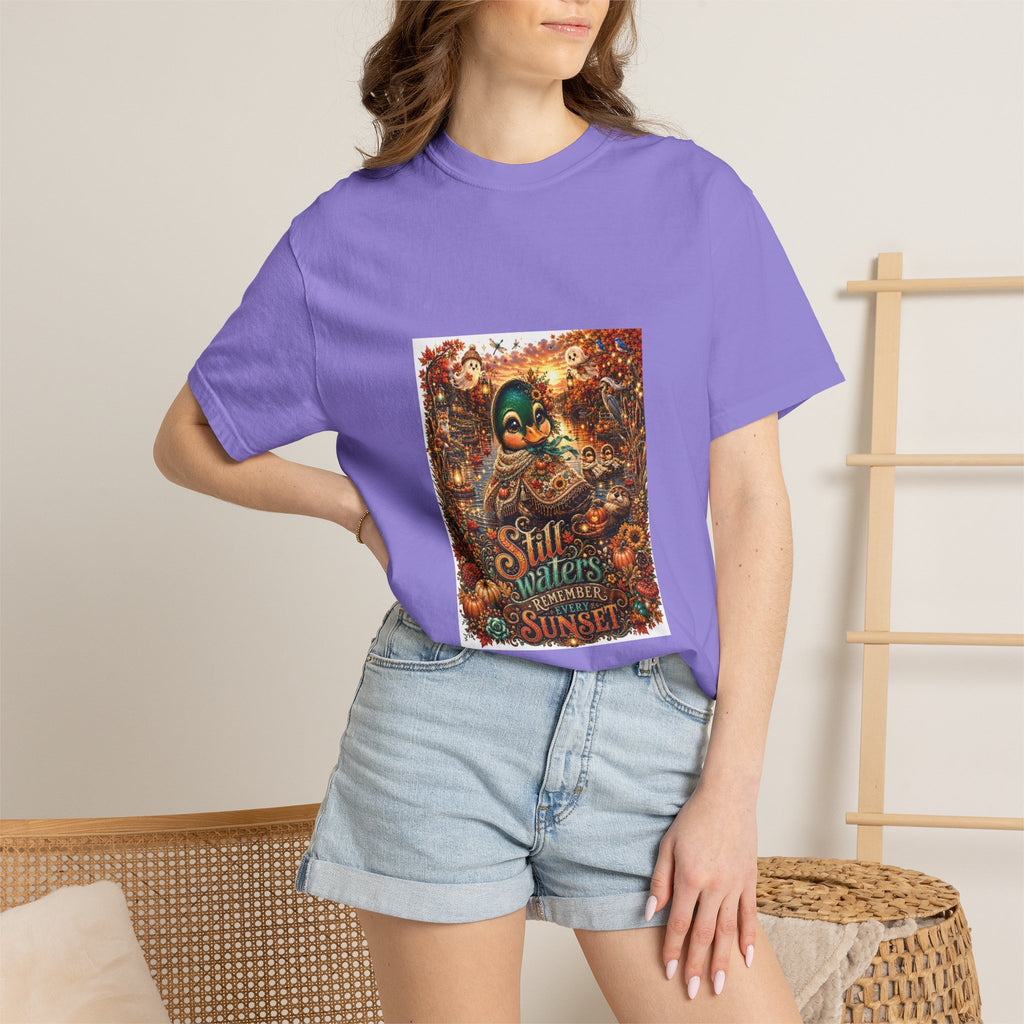 Skull Guitar Sunset T-Shirt — Still Waters Run Deep Vintage Rock Tee