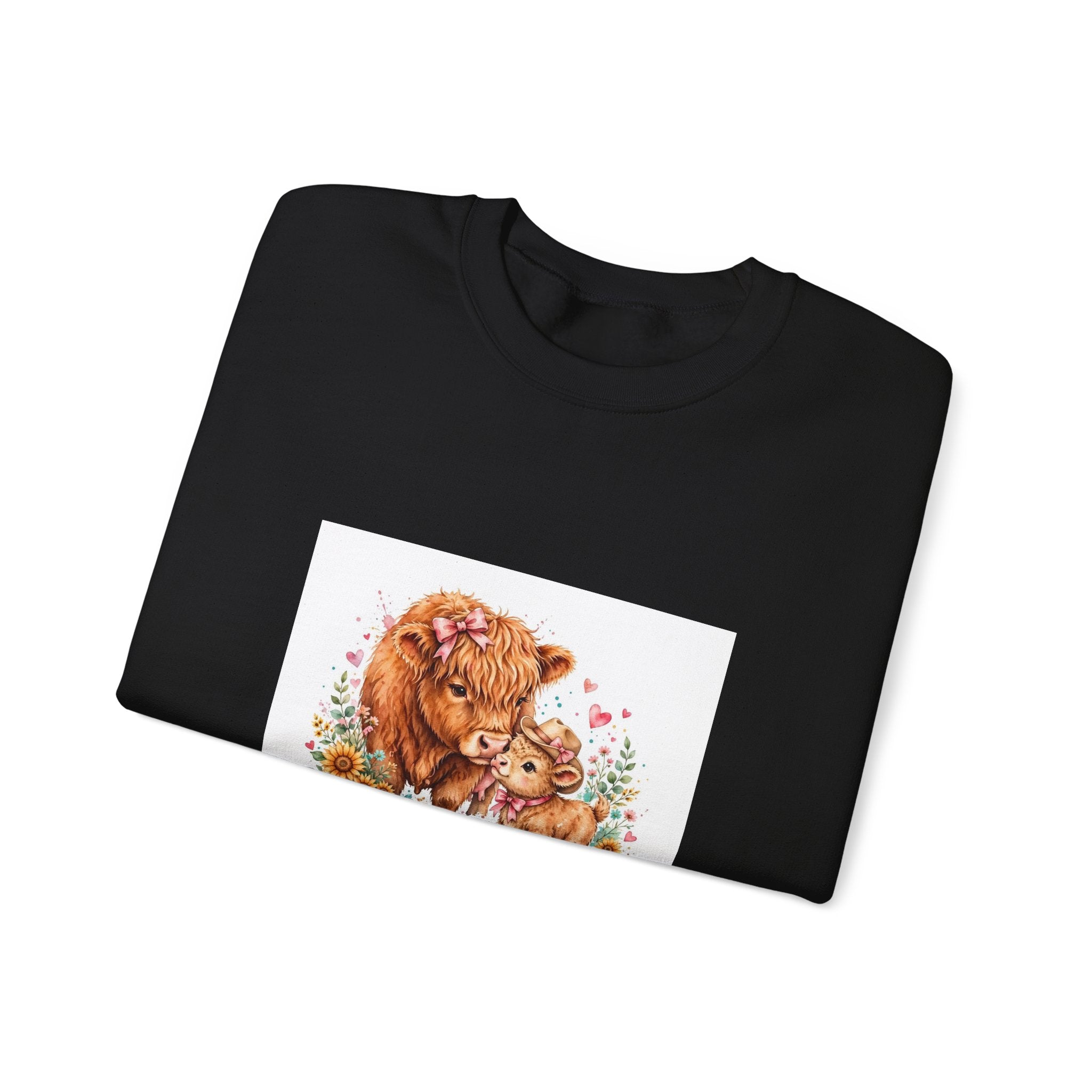 Mama Bear & Cub Crewneck Sweatshirt – "Mama's Like a Cozy Country" Floral Graphic