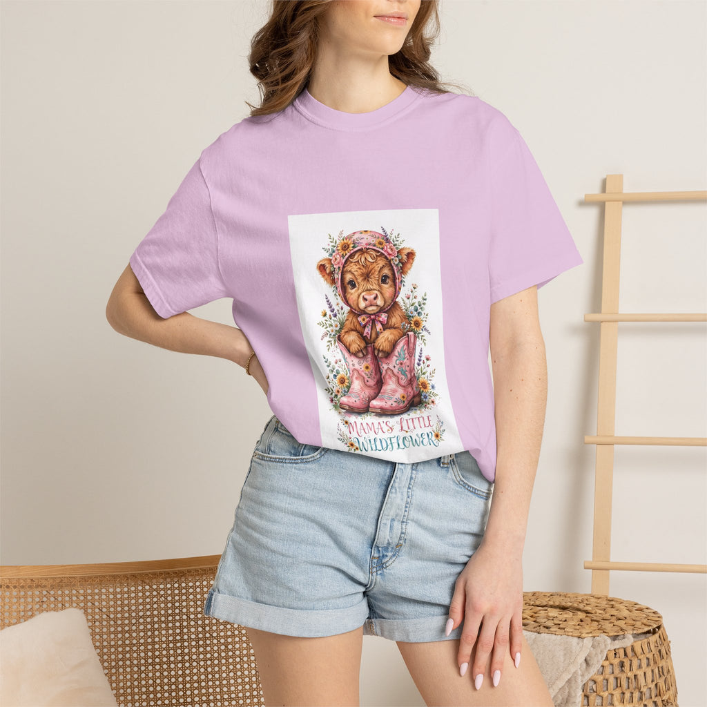 Tiger Cub Floral Tee — "Momma's Little Snugglepunch" Cute Baby Animal T-Shirt