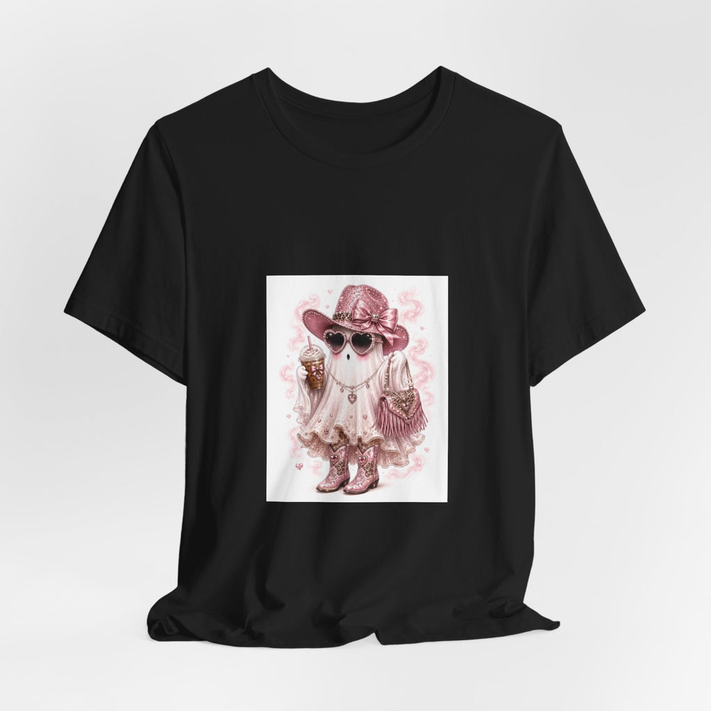 Cowgirl Ghost Tee — Cute Halloween Western Graphic T-Shirt