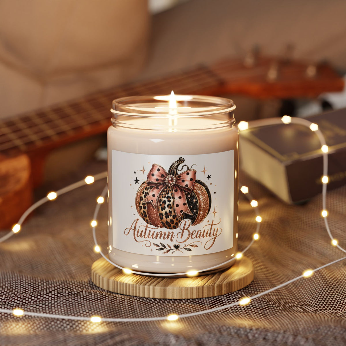 Autumn Beauty Scented Soy Candle — 9oz Fall Pumpkin Jar Candle