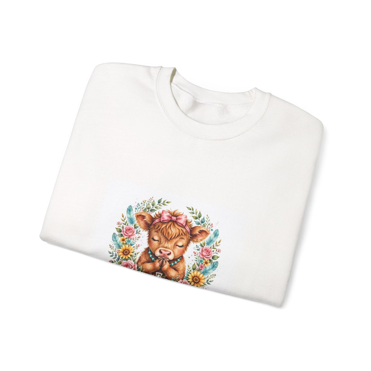 Cowgirl Mama Prayer Sweatshirt — Floral Western Mom Crewneck