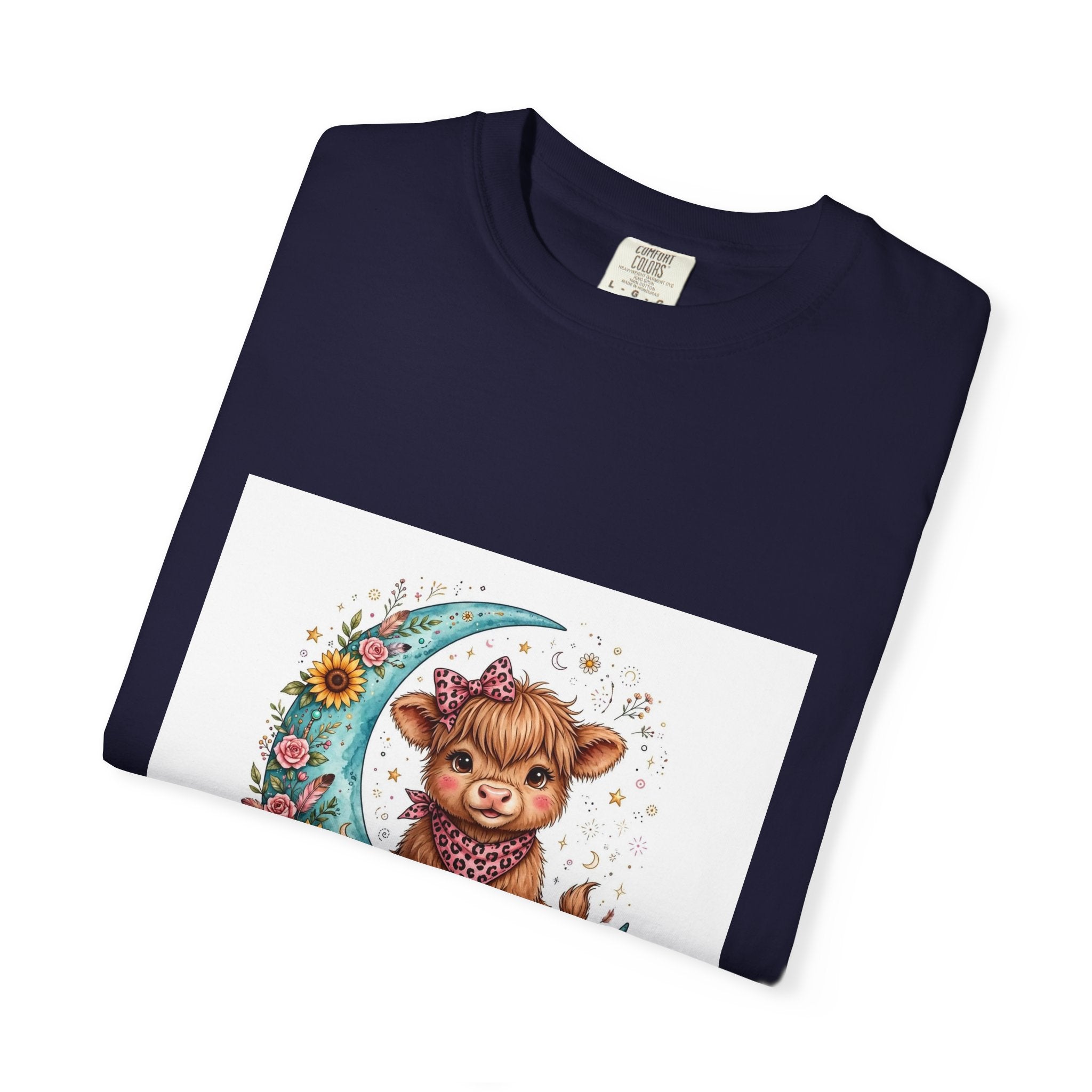 Cow Cute T-Shirt – "Love You to the Moon & to the Ranch" Graphic Tee