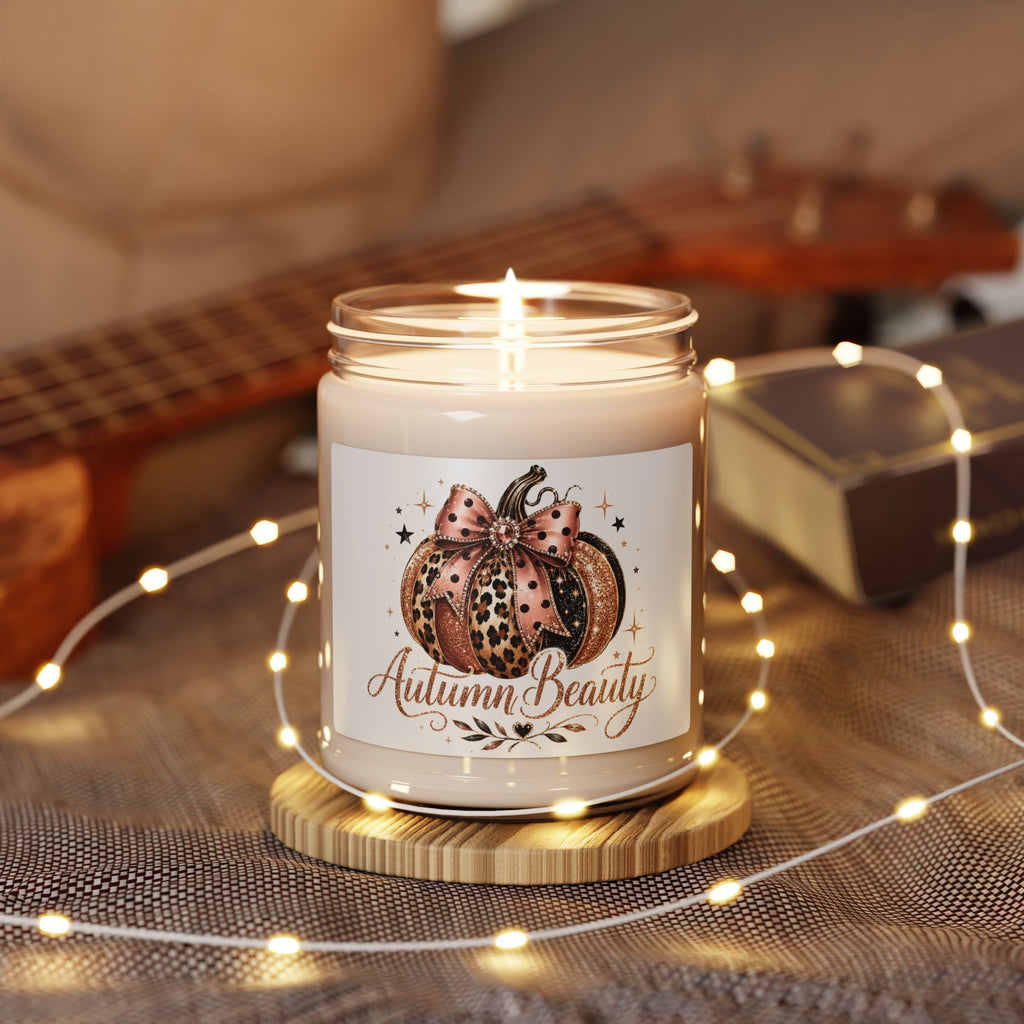 Autumn Beauty Scented Soy Candle — 9oz Fall Pumpkin Jar Candle