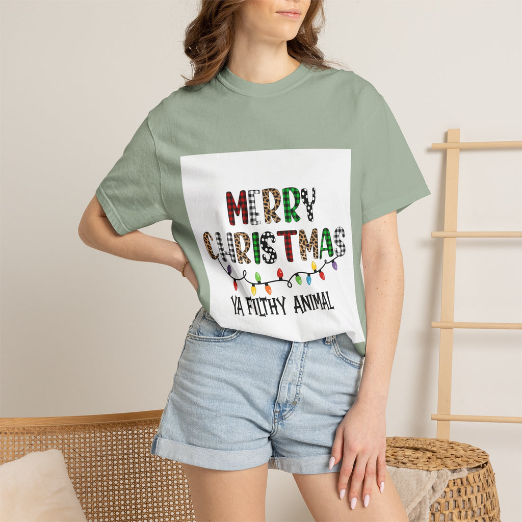 Merry Christmas Ya Filthy Animal T-Shirt — Funny Holiday Graphic Tee