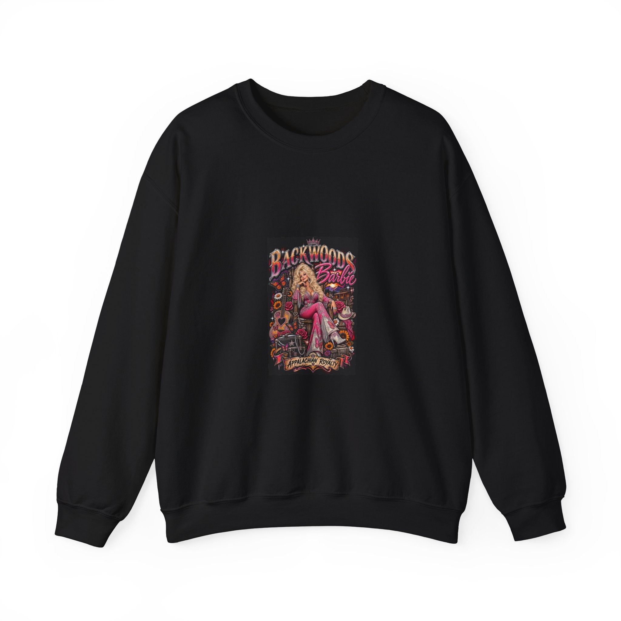 Backwoods Blonde Retro Pinup Crewneck Sweatshirt