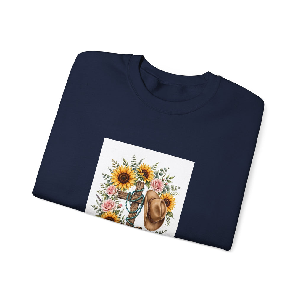 Faith Family Ranch Floral Sweatshirt