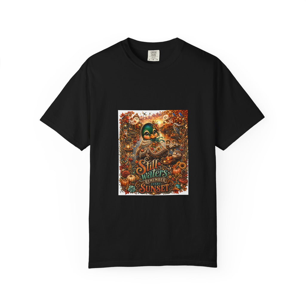 Skull Guitar Sunset T-Shirt — Still Waters Run Deep Vintage Rock Tee