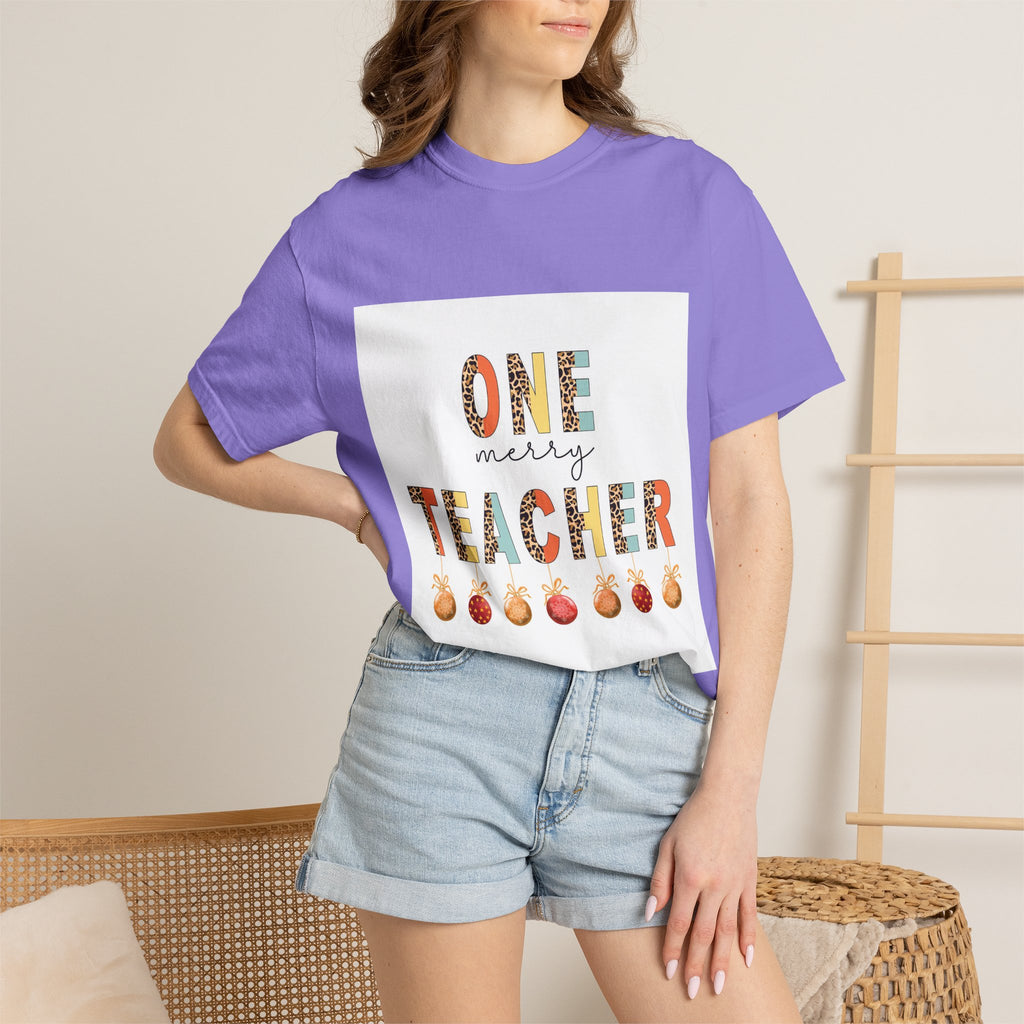 Teacher One More T-Shirt — 'One More Teacher' Cute Apple Design for Educators