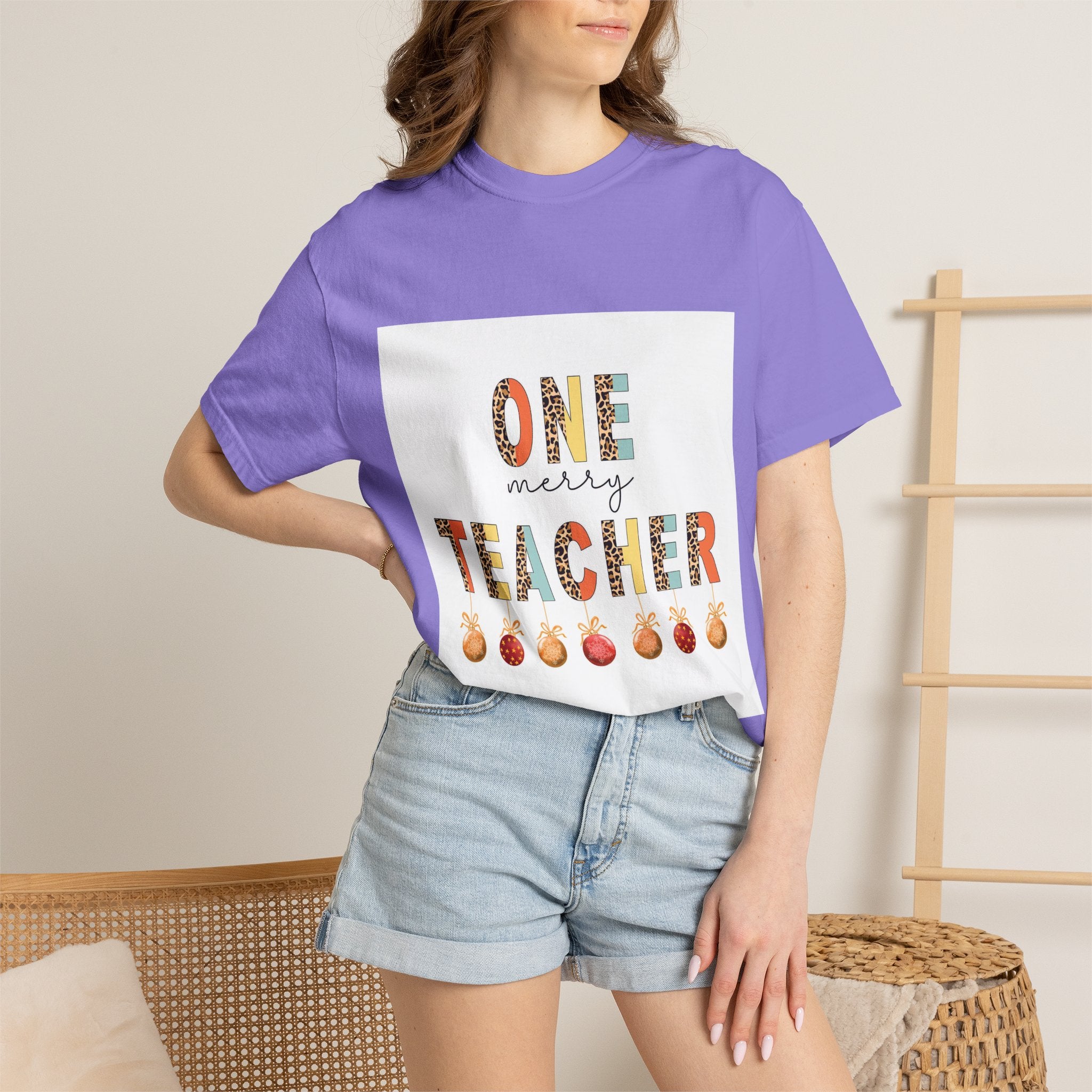 Teacher One More T-Shirt — 'One More Teacher' Cute Apple Design for Educators