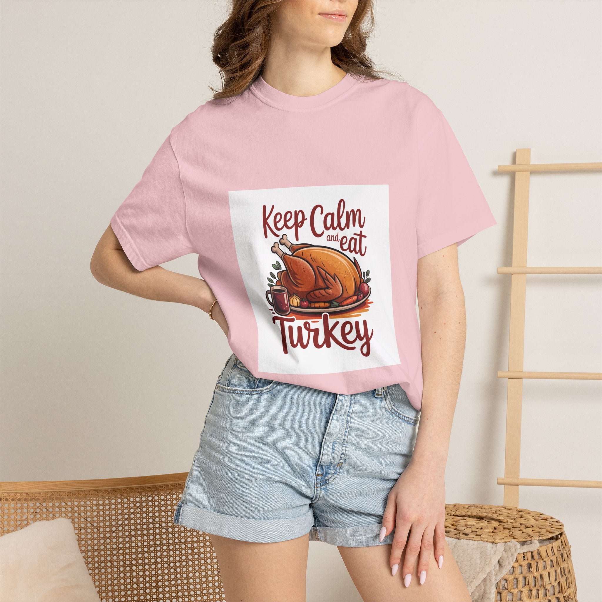 T-Shirt - "Keep Calm and Eat Turkey" Thanksgiving Tee