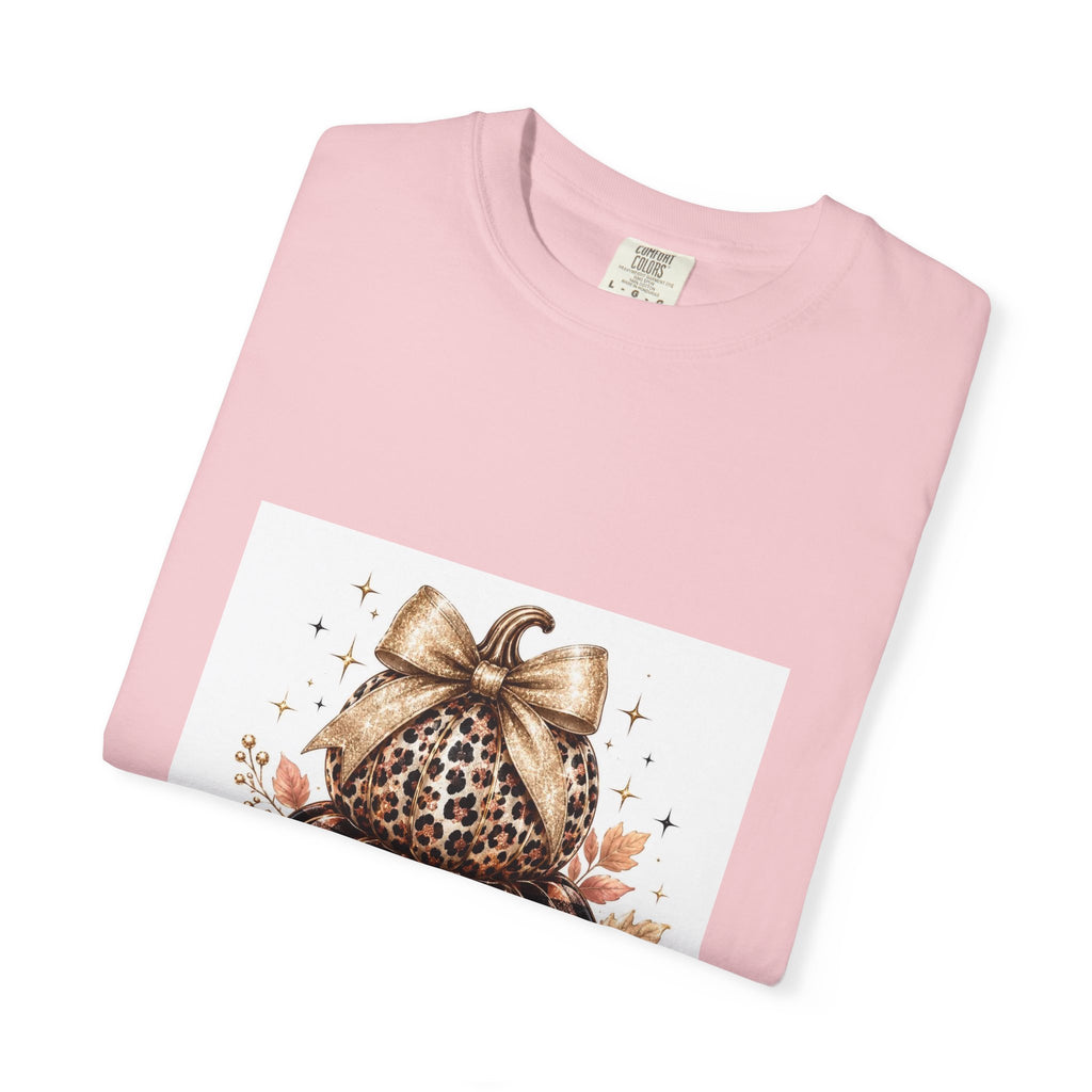 Blessed Pumpkin T-Shirt — Fall Leopard & Buffalo Plaid Pumpkin Graphic