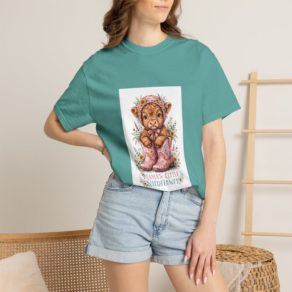 Tiger Cub Floral Tee — "Momma's Little Snugglepunch" Cute Baby Animal T-Shirt