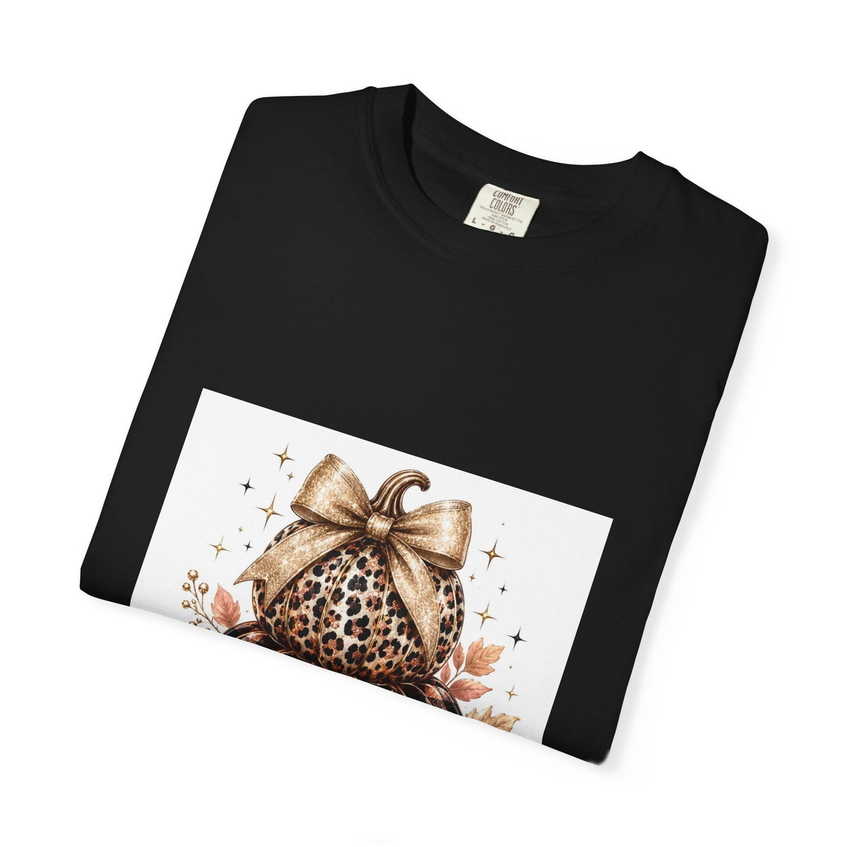 Blessed Pumpkin T-Shirt — Fall Leopard & Buffalo Plaid Pumpkin Graphic