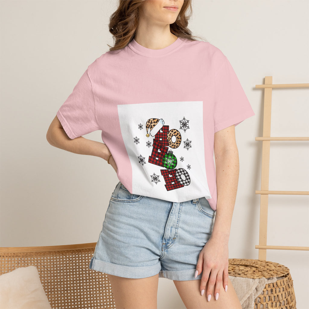 Holiday JOY Plaid Graphic T-Shirt