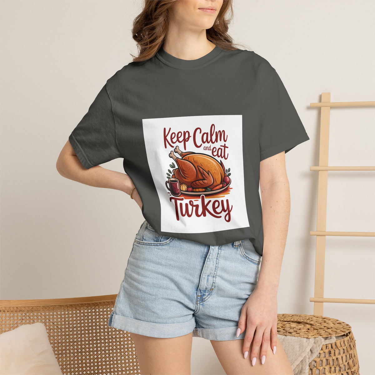 T-Shirt - "Keep Calm and Eat Turkey" Thanksgiving Tee