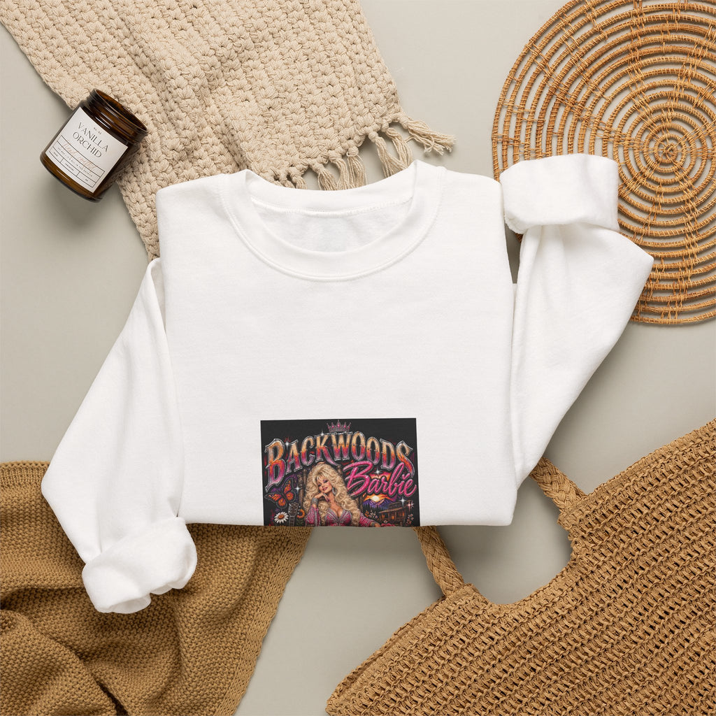 Backwoods Blonde Retro Pinup Crewneck Sweatshirt