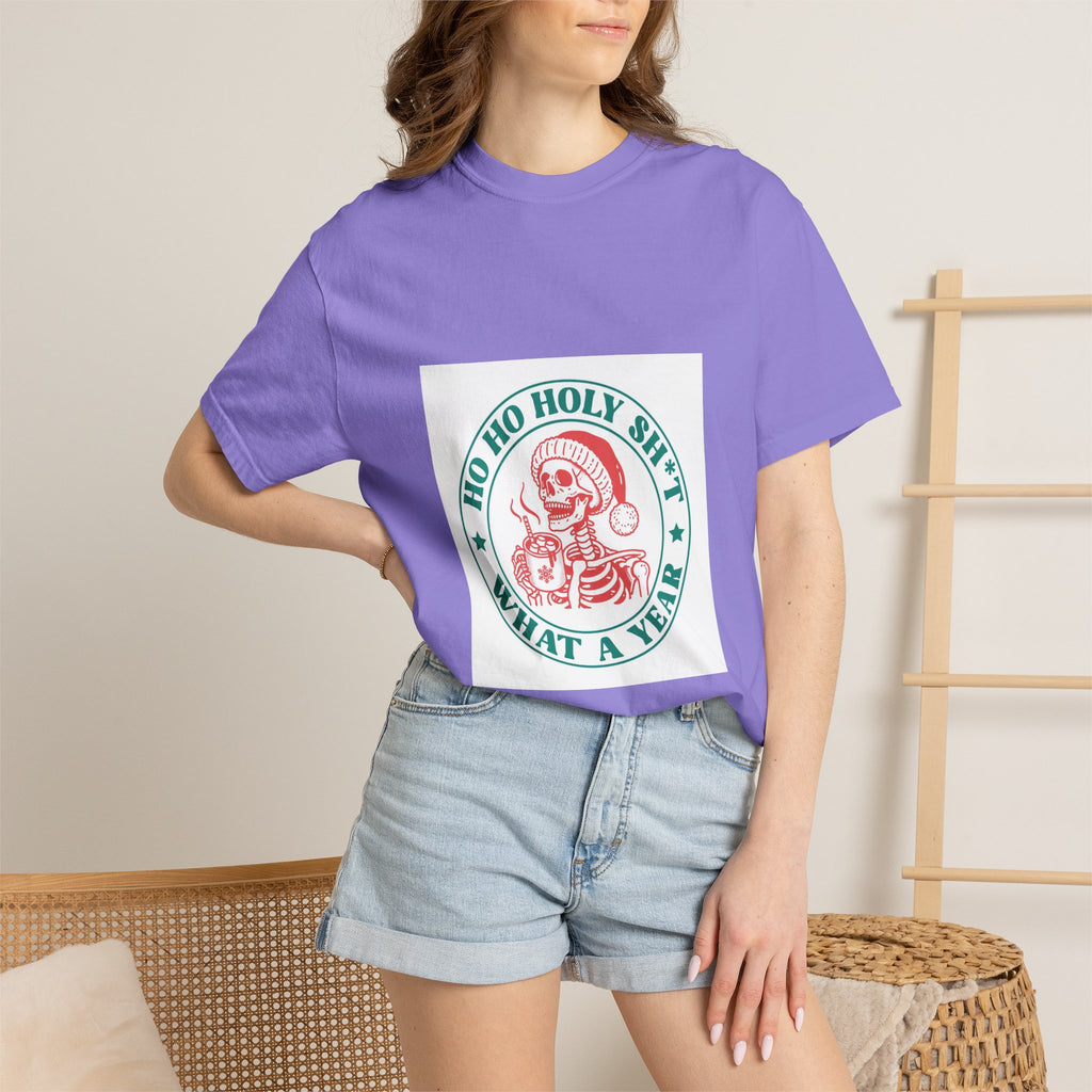 T-Shirt — "Ho Ho Holy Sh*t What a Year" Vintage Santa Christmas Tee