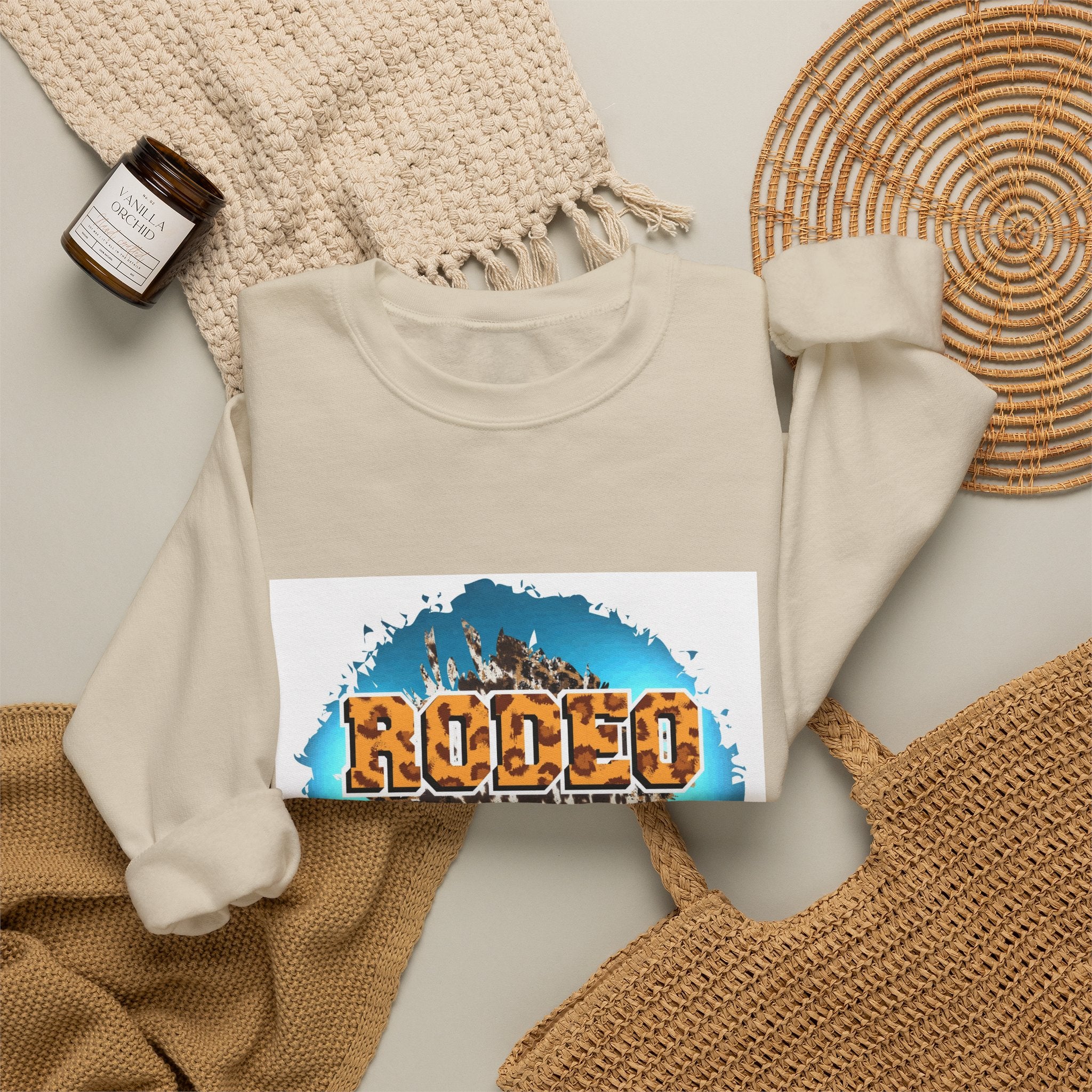 Rodeo Mom Crewneck Sweatshirt – Western Cowgirl Casual Pullover