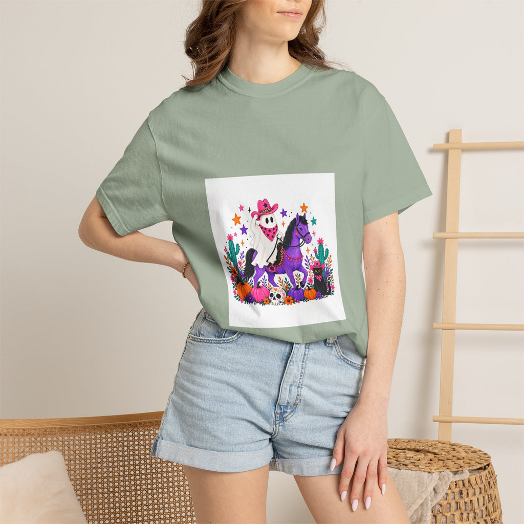 Day of the Dead Cowboy Horse T-Shirt — Cute Día de los Muertos Skeleton Rider Design