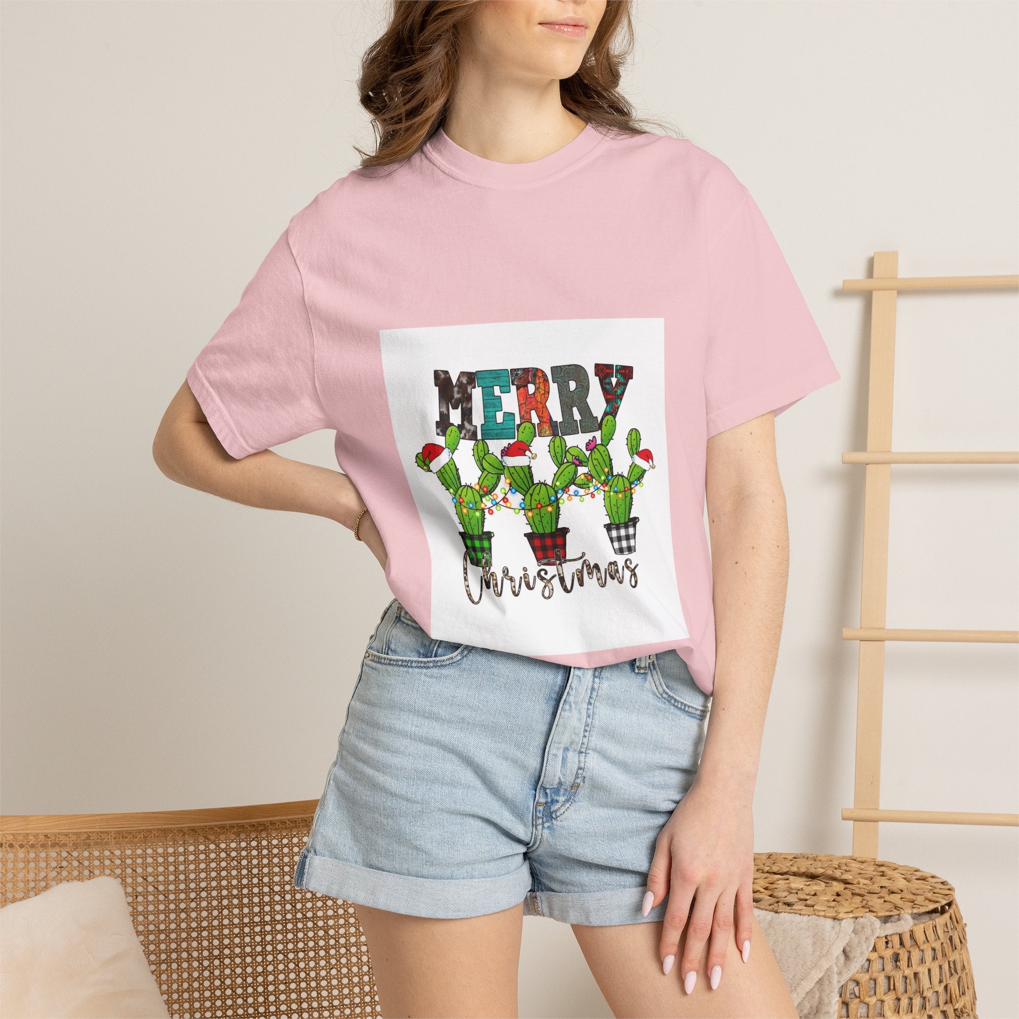 Merry Christmas Cactus T-Shirt