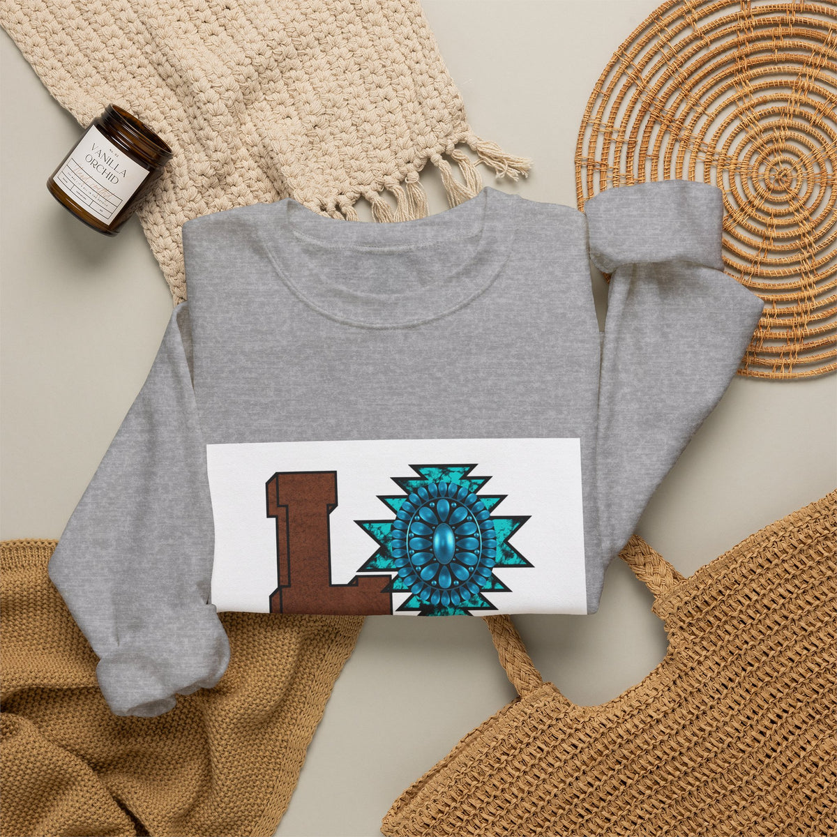 LOVE Southwestern Crewneck Sweatshirt