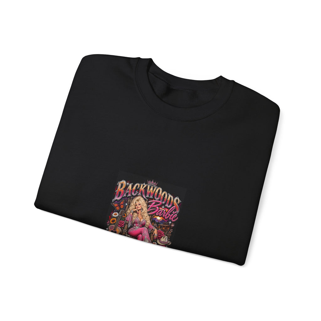 Backwoods Blonde Retro Pinup Crewneck Sweatshirt