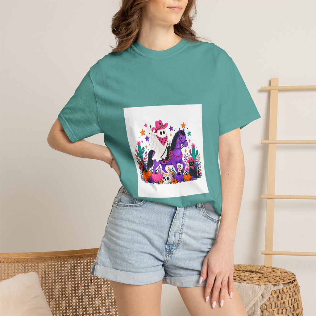 Day of the Dead Cowboy Horse T-Shirt — Cute Día de los Muertos Skeleton Rider Design