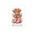 Mama’s Little Wildflower Sticker — Cute Calf in Pink Boots Kiss-Cut Sticker