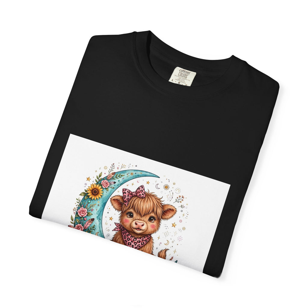 Cow Cute T-Shirt – "Love You to the Moon & to the Ranch" Graphic Tee